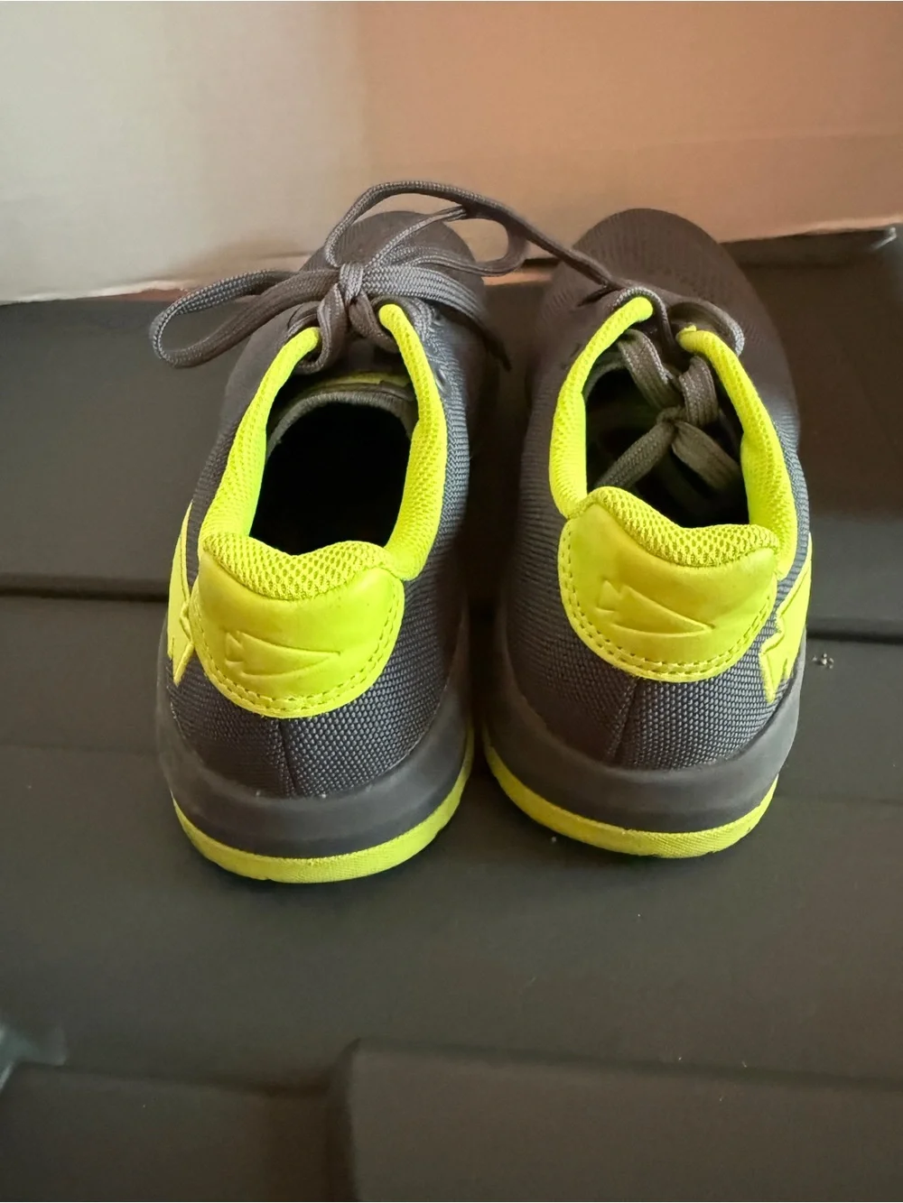 Woman’s Ballistic Trainers Athletic shoes in wolf Grey and Acid Lime